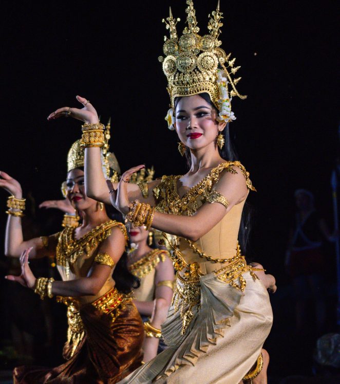 Apsara dancing performance